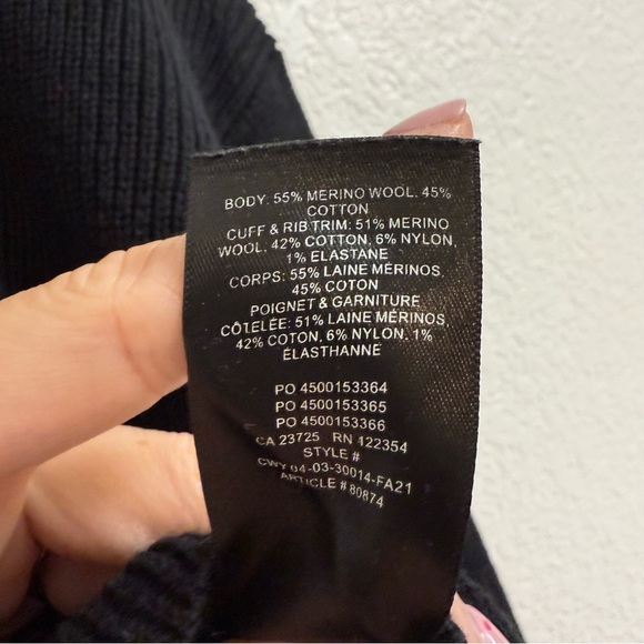 Wilfred Black Merino Wool Blend Sweater – Size XS - Picture 5 of 5